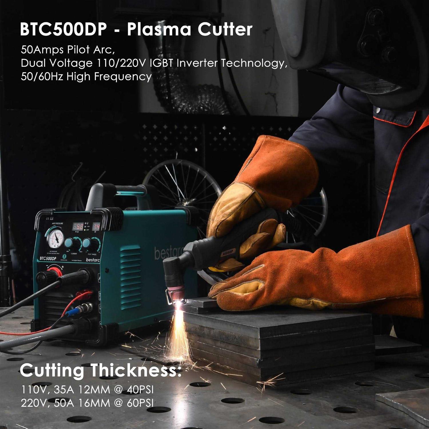 bestarc Plasma Cutter Btc500dp 50Amps Dual Voltage 110/220v Plasma Cutting Machine