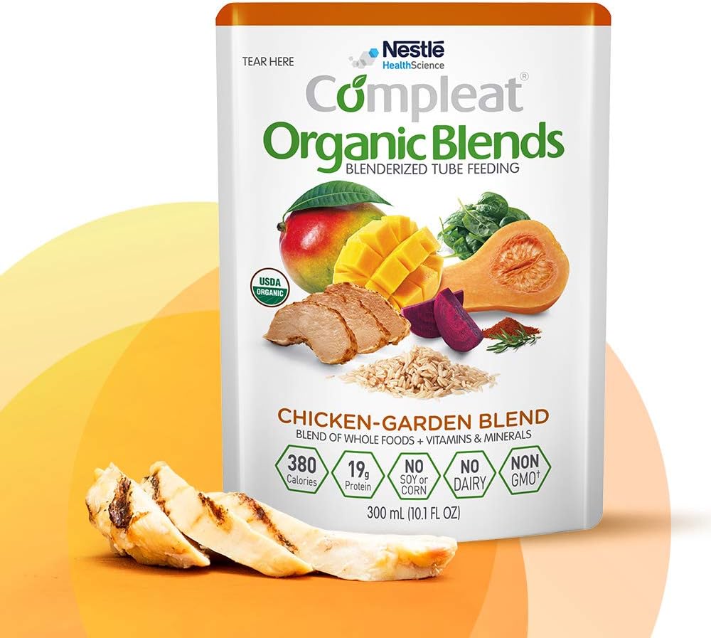 Compleat Organic Blends Chicken-Garden, 10.1 fl oz Pouch, 24 Count