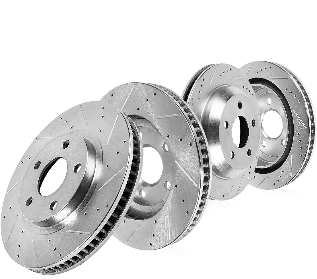 Callahan CDS02538 FRONT 324mm + REAR 322mm D/S 5 Lug [4] Rotors [ fit G35 2003 2004 Brembo Models 350Z ]
