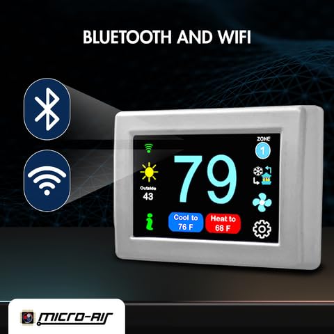 Micro-Air EasyTouch Digital Wireless RV Thermostat Compatible with Coleman