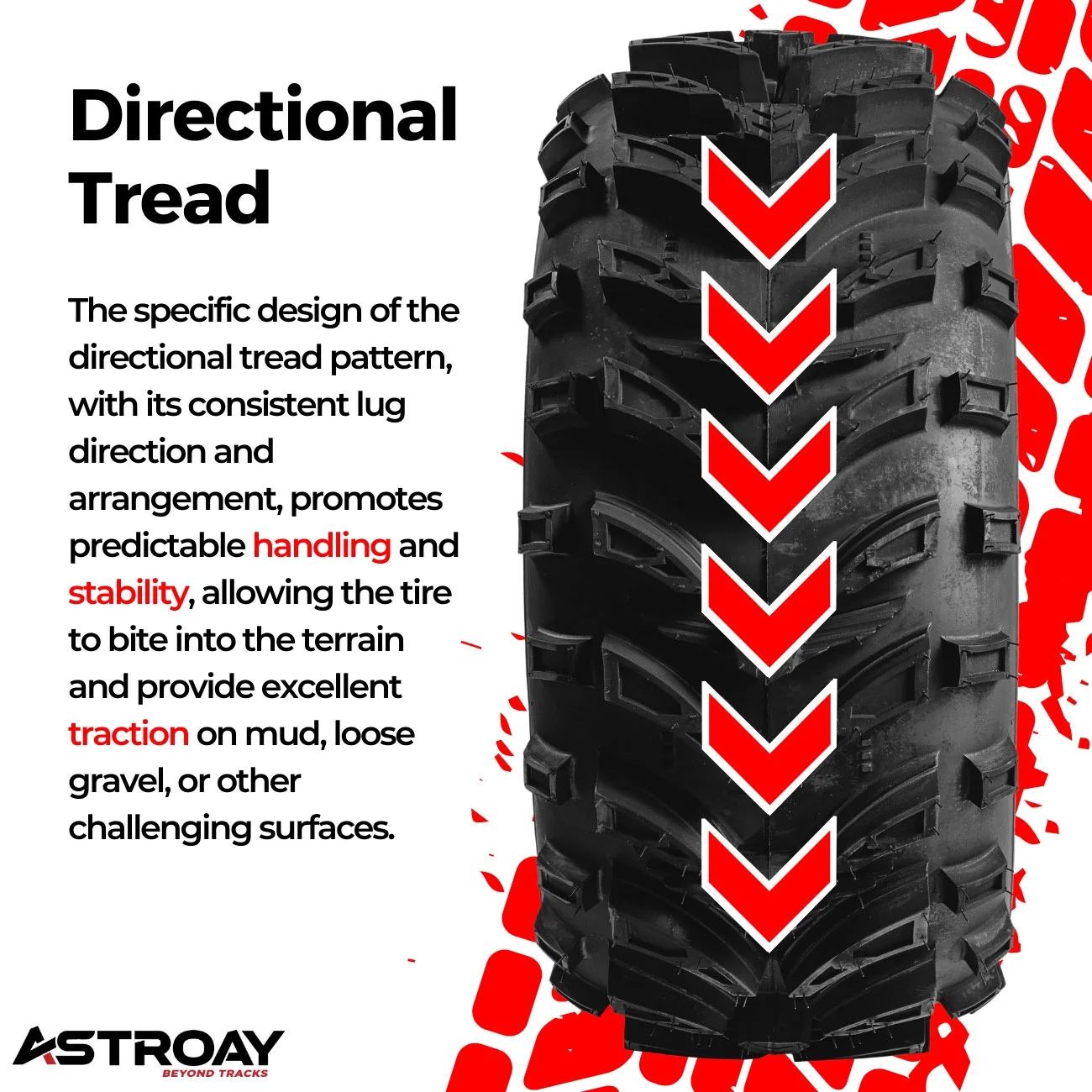 27 x 12 - 12 Astroay Maxx Plus Utility ATV/UTV Tire