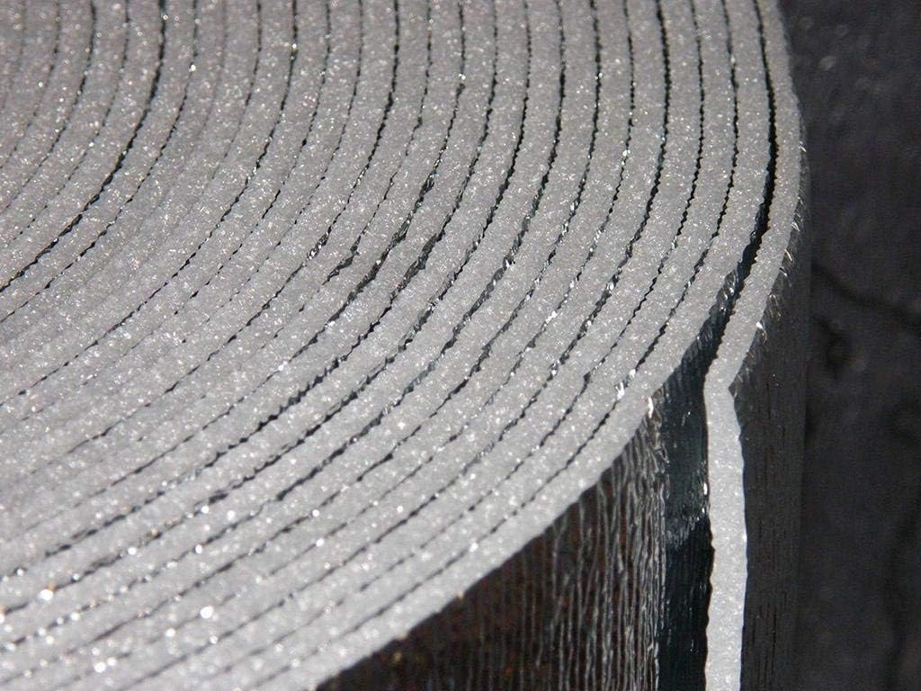 Super Shield EZ Cool Car Van Truck RV SUV Vehicle Insulation 4' x 25' Roll 100 Sqft 25ft Tape Kit: Sound Noise Dampening Deadener Heat Barrier Mat Automotive Thermal Insulation Kit (Made in USA) (1)