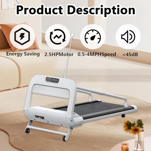 Dog Treadmill for Small and Medium Dogs, Pet Running Machine, Dog Indoor Pacer Treadmill with Remote Control, Dog Pacer Training Pad with LCD Display Screen and Remote