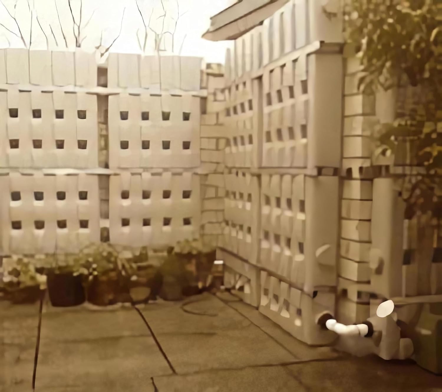 Premium Rainwater Harvesting: Save up to 60 Gallons with a Super-Slim Oziflow Rain Barrel Water Tank & Installation Kit. The Space-Saving, Rainwater Collecting Solution - Spring Sale