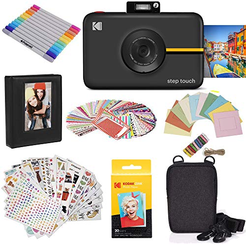 Kodak Step Touch | 13MP Digital Camera & Instant Printer with 3.5 LCD Touchscreen Display, 1080p HD Video - Editing Suite, Bluetooth & Zink Zero Ink Technology | White