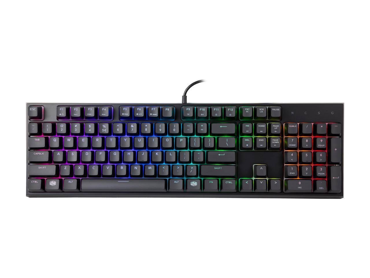 Cooler Master MasterSet MS120 USB Mechanical Keyboard and Mouse Combo - Black