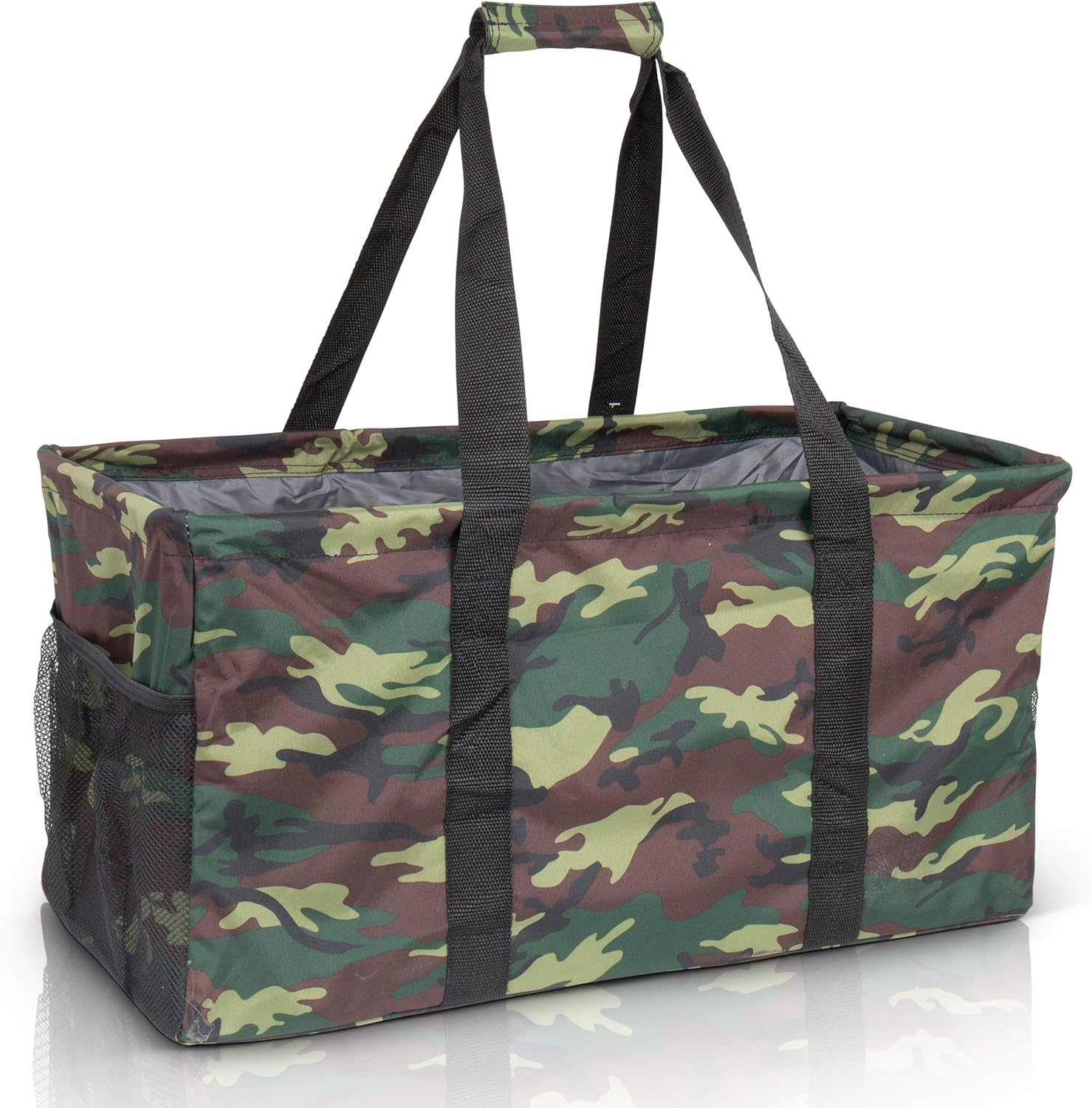 Extra Large Utility Tote Bag - Oversized Collapsible Pool Beach Canvas Basket