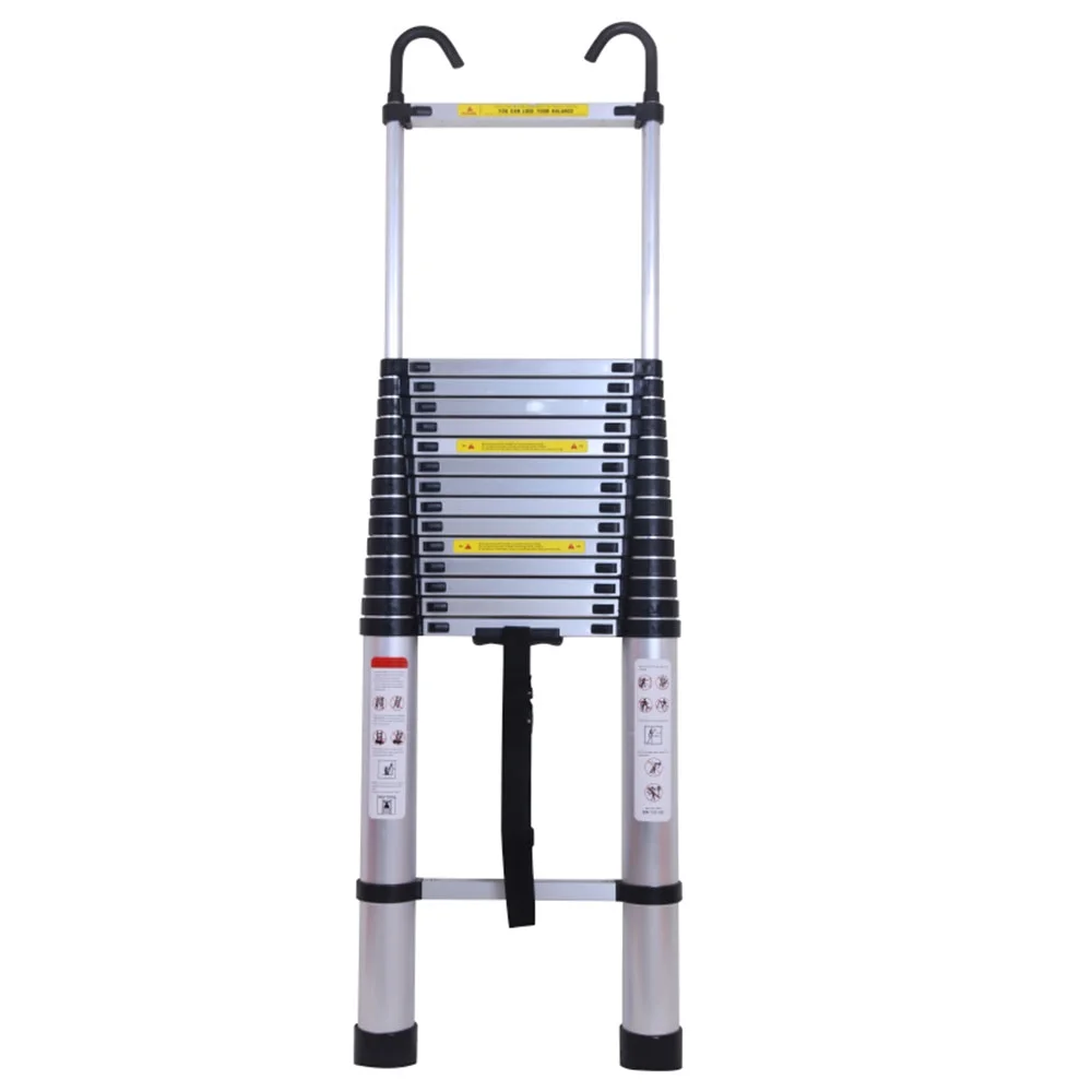Telescoping Ladder 6.2M/20ft Aluminum Extension Folding Ladder with 2 Hooks SALE