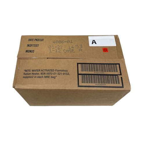2027 Inspection Dated MRE (Meals-Ready-To-Eat) Case – Military MRE Random Case "A or B "