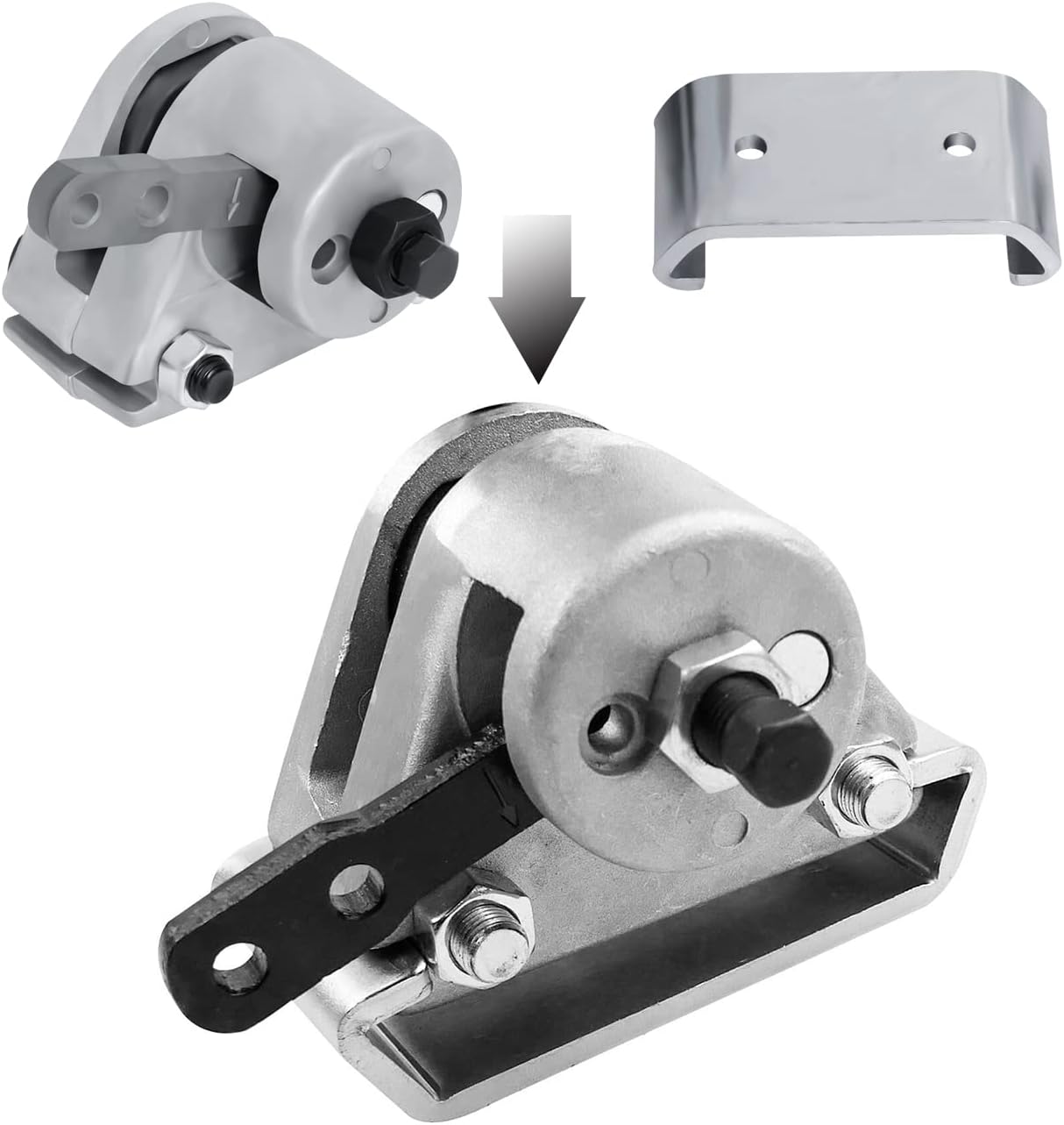 Mechanical Brake Caliper Go Kart Kit with Bracket Rotor for Manco 9598 9597 Yerf-Dog ASW Bristers Airheart MB-1 Predator 212cc 196cc 6.5hp GX160 Go Kart Disc Brakes Go Kart Brake Kit Pack of 2