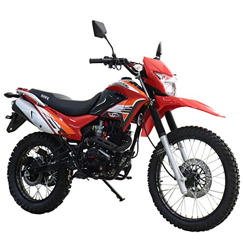 X-PRO Hawk 250 Dirt Bike Motorcycle Enduro Motorcycle, Big 21"/18" Wheels!(Black)