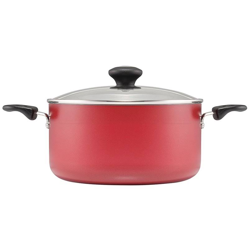Silverstone Culinary Colors Aluminum 15-Piece Nonstick Cookware Set (Red)