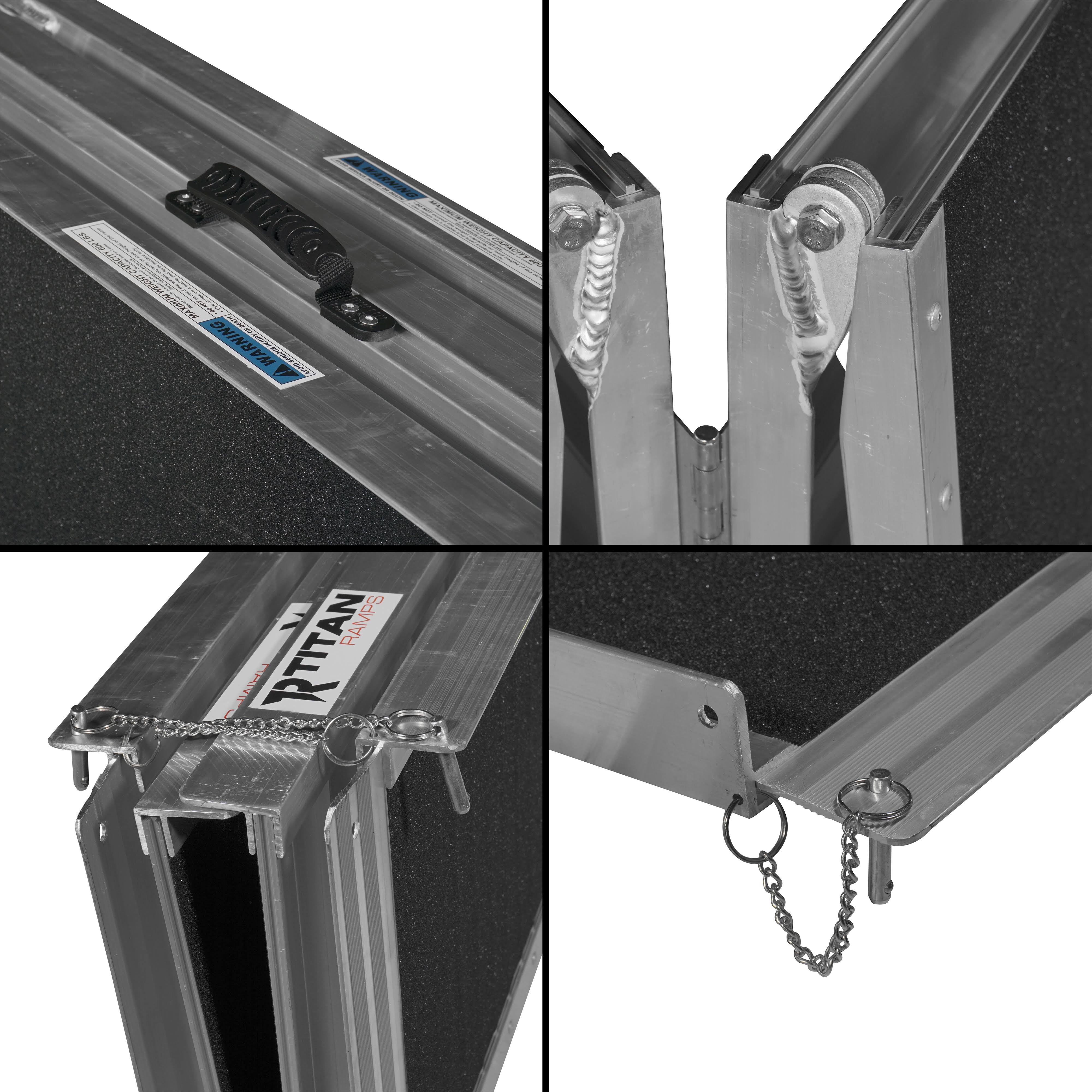 6& ft Aluminum Multifold Wheelchair Scooter Mobility Ramp Portable 72x22 (MF6)