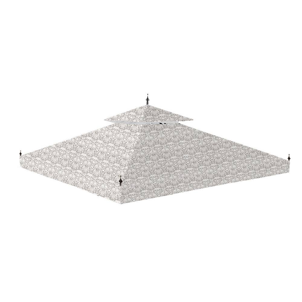 Garden Winds Standard 350 Damask Beige Replacement Canopy for 10 ft. x 10 ft. Arrow Gazebo