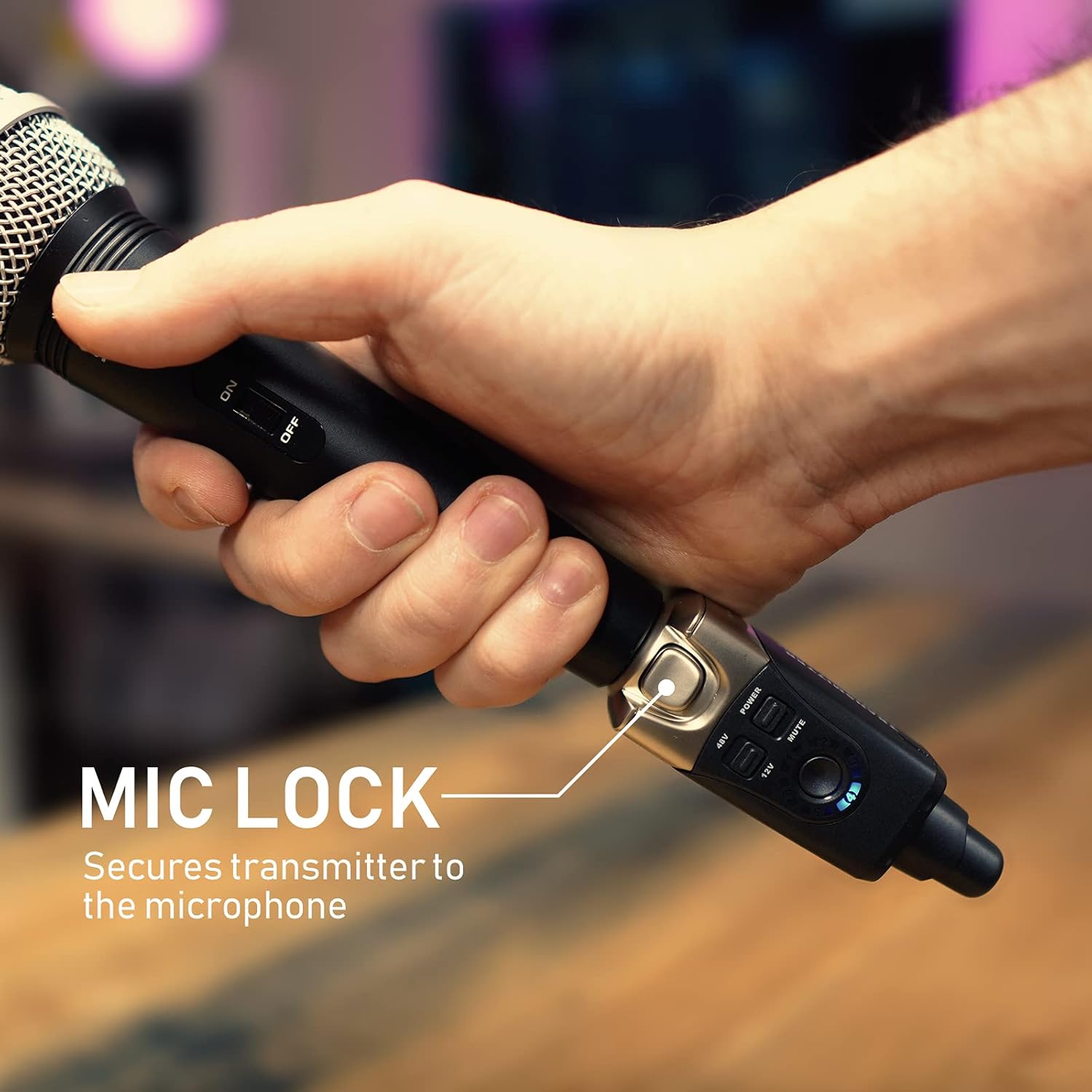 Xvive U3 Plug-on Microphone Wireless System Wireless XLR for Dynamic Microphone Audio Mixer, PA System and DSLR Camera