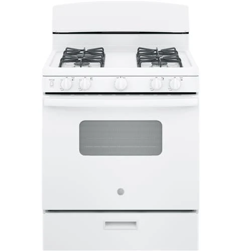 GE 30″ Free-Standing Front Control Gas Range JGBS10DEMWW