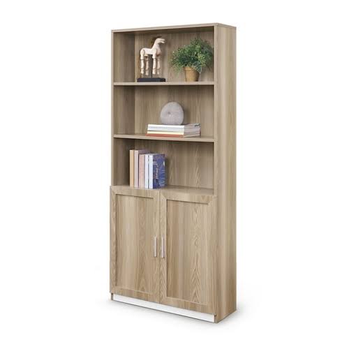NBF at Work 72x22H Bookcase with Doors Gray Signature Series (57518_13)