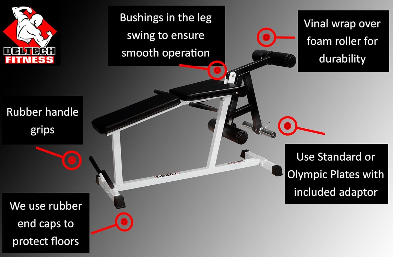 Leg Extension/Leg Curl Machine by Deltech Fitness