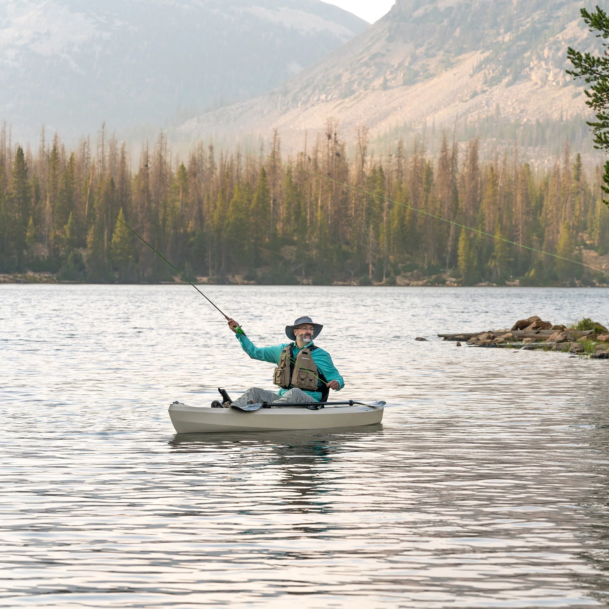Lifetime Tamarack Angler 10 ft Sit-on-Top Fishing Kayak, Tan (90508)