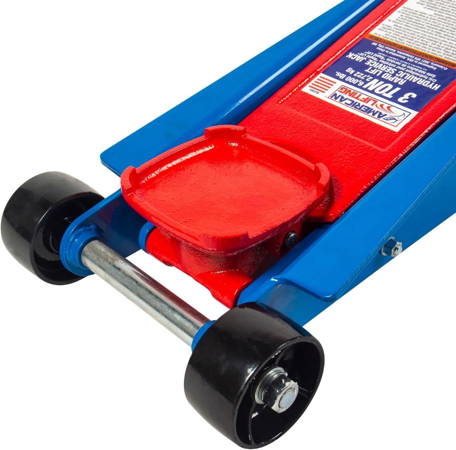 American Lifting AL2301 Floor Jack 3 Ton - Professional Heavy Duty Hydraulic Rapid Lift Floor Jack for Service Car Truck SUV