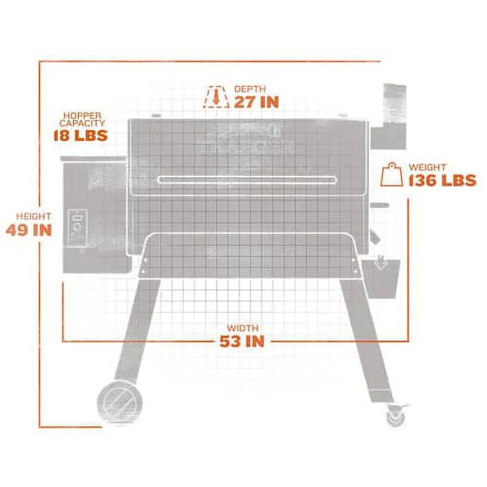 Traeger Pro 34 Pellet Grill in Bronze with Cover
