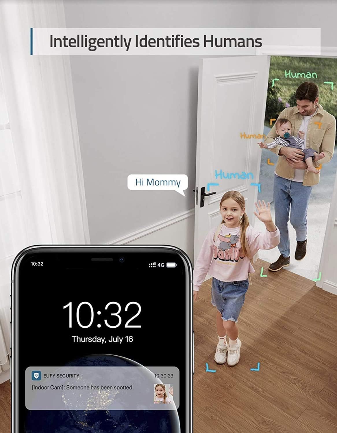 eufy Security Solo IndoorCam C24 2-Cam Kit, 2K Security Indoor Camera, Plug-in Camera with Wi-Fi, Human and Pet AI, Works with Voice Assistants, Night Vision, Two-Way Audio, Homebase not Compatible