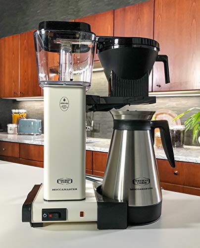 Technivorm Moccamaster 79317 KBGT thermal Carafe 10-Cup Coffee Maker 40 Ounce, Stone Grey 1.25l