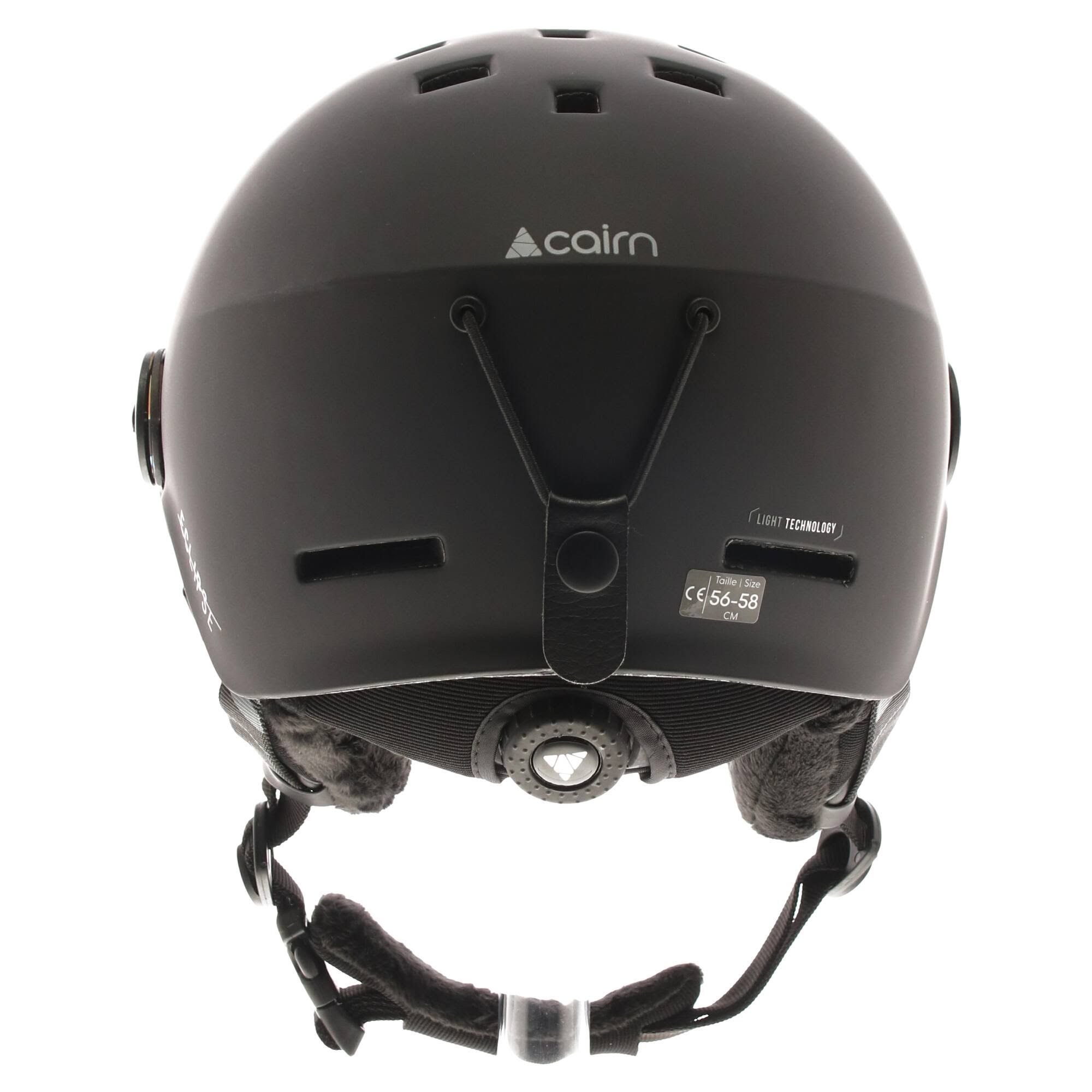 Cairn Eclipse Rescue Visor Ski Helmet (Mat Black Blue ium)
