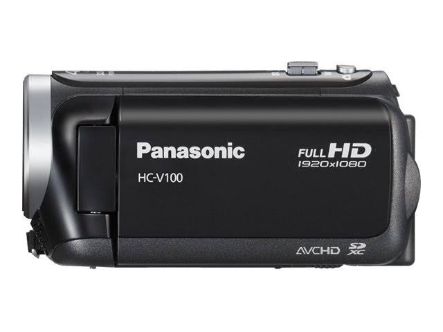 Panasonic Hc-v100 Digital Camcorder - 2.7x22 LCD - Mos - Full HD - Black
