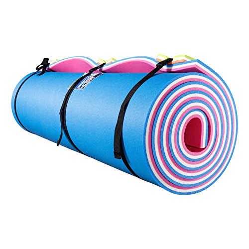 Floating Water Mat, Swimming Island,Aqua Pad,Used in Lake,Pool,on Beach,for Relax, Vacation,Water Activities,Sports,Recreations,Parties,with Mooring Device,Rolled Packed