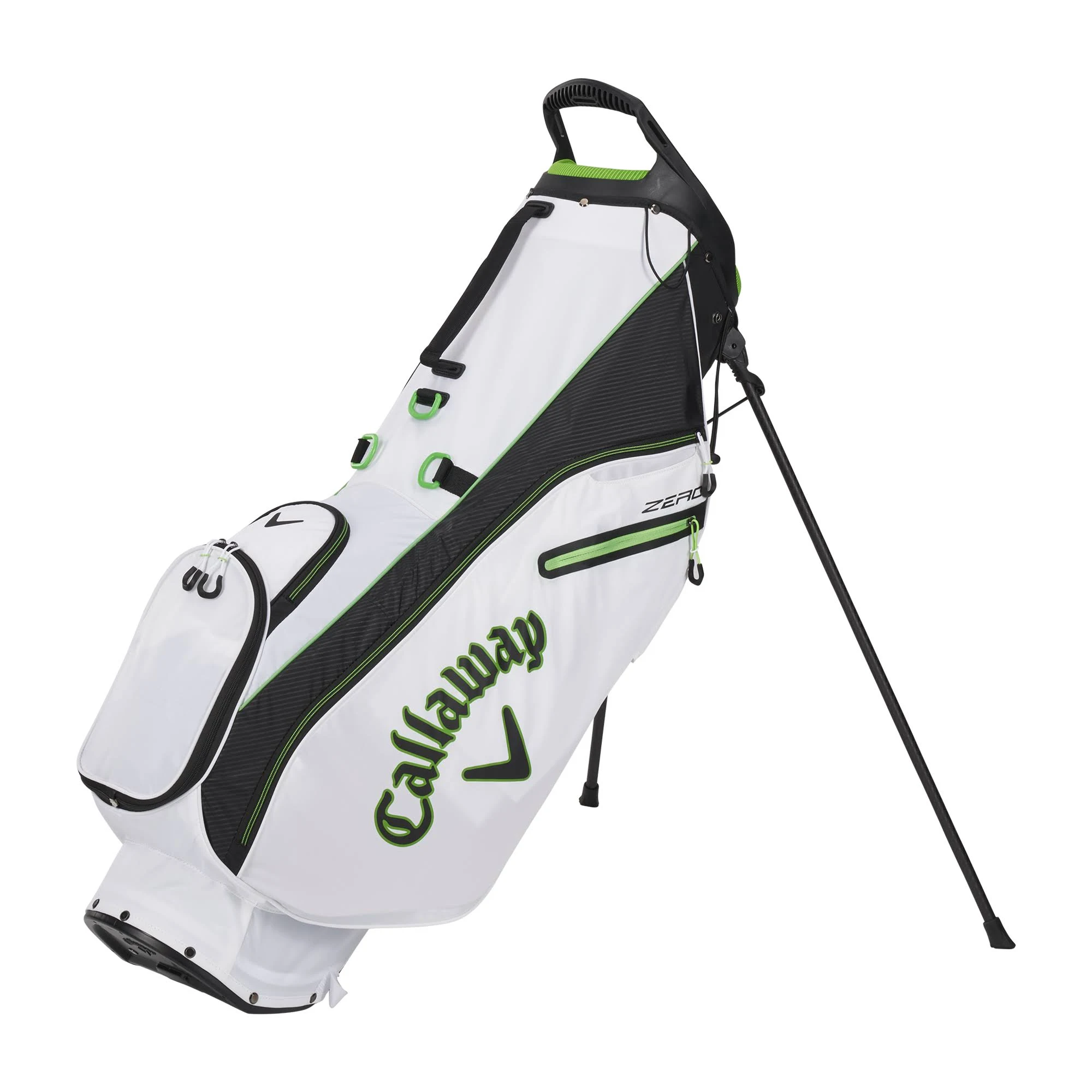 Epic Hyperlite Zero Double Strap Stand Bag - Callaway Golf Stand Bags - White/Black/Green