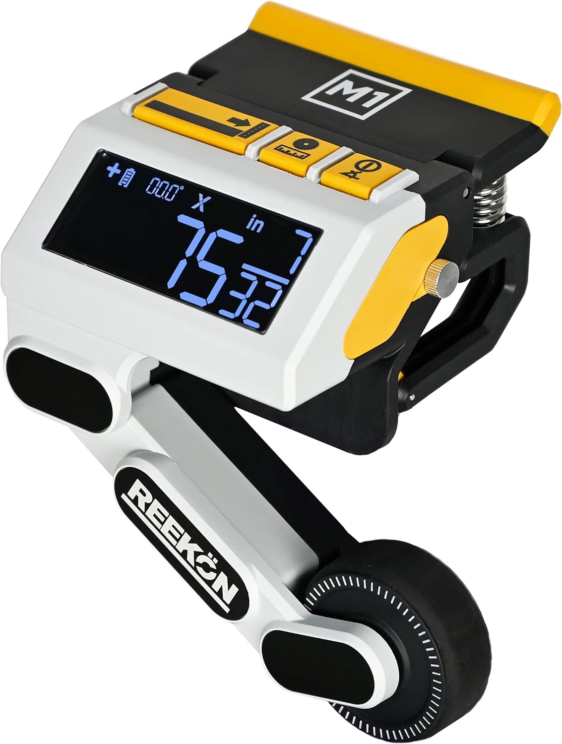 REEKON M1 Caliber Measuring Tool for Miter, Chop, and Band Saws �C Eliminates Need to Measure & Mark Materials, Reduces Cut Time and Increases Safety, Measures Flat & Round Materials