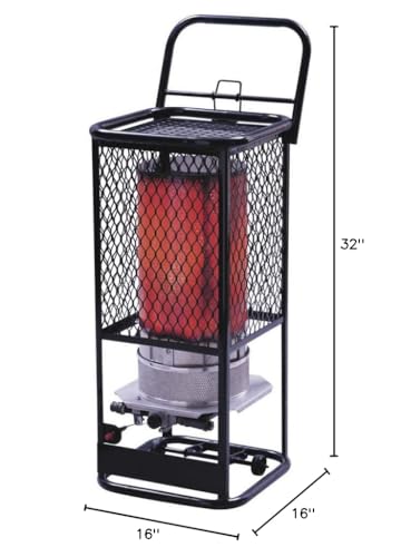 Mr. Heater F270800 125,000 BTU Portable Propane Radiant Heater,Multi , Black