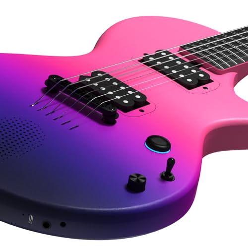 Enya Electric Guitar Inspire 39" Smart Electric Carbon Fiber Guitarra with 15W Wireless Speaker, 20 Distinct Tones, Onboard Presets, Charging Cable, Adjusting Wrench, and Gig Bag
