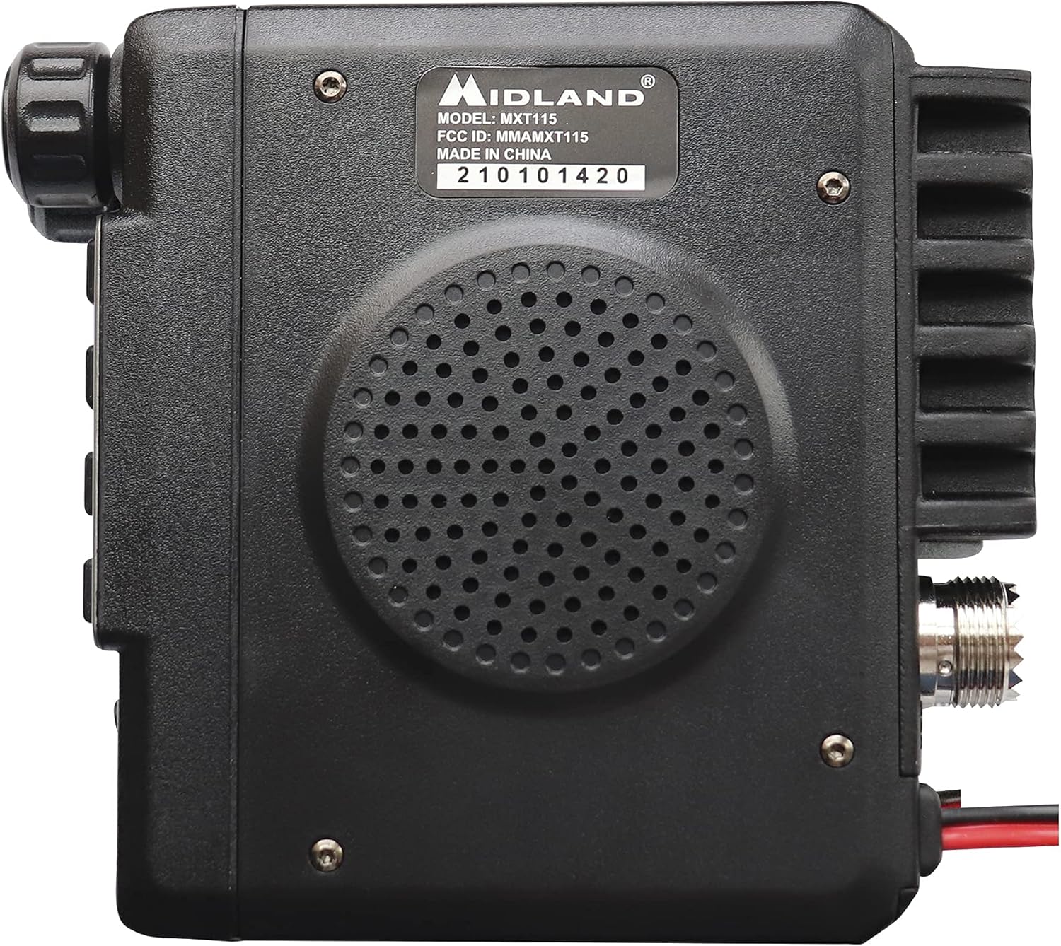 Midland - MXT115, 15 Watt GMRS MicroMobile Two-Way Radio - 8 Repeater Channels, 142 Privacy Codes, NOAA Weather Scan + Alert & External Magnetic Mount Antenna (Single Pack) (Black)