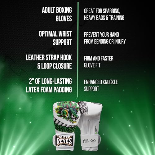 CLETO REYES Training Boxing Gloves with Hook and Loop Closure for Sparring and Heavy Punching Bags, Men and Women, MMA, Kickboxing, Muay Thai