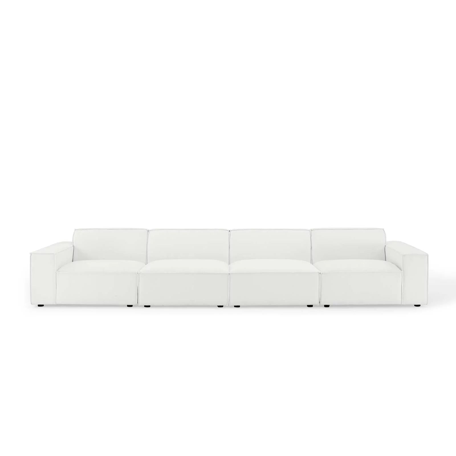 Modway Restore 4-Piece Sectional Sofa in White