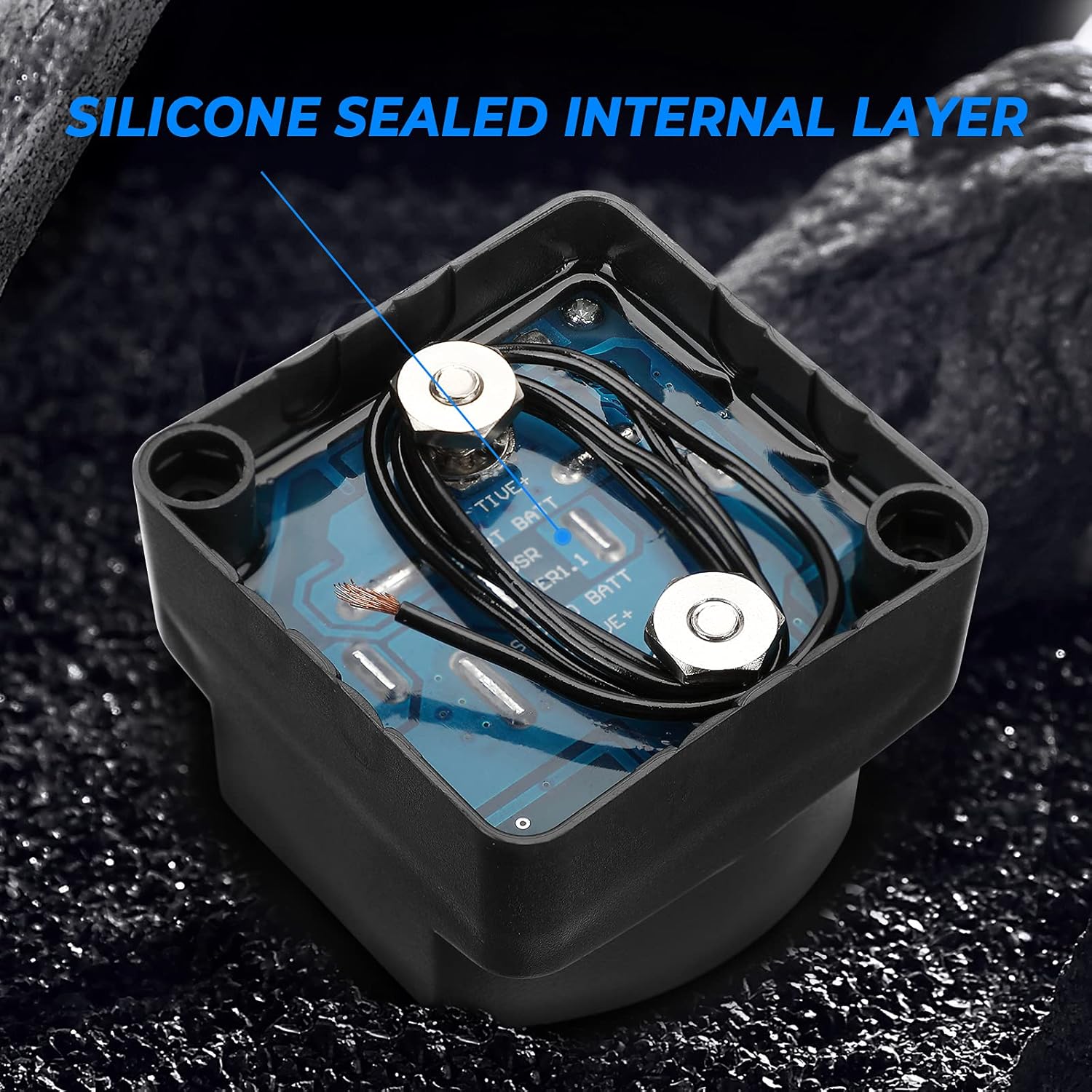 12V 140A Dual Battery Isolator, Kemimoto Waterproof VSR Voltage Sensitive Relay Compatible with RVs, Vehicles, Cars, UTVs, Marine, Caravan, Polaris Ranger/General/RZR, Can Am, Talon, Pioneer