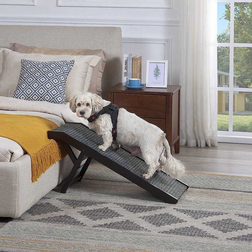Unipaws Foldable Wooden Pet Ramp Adjustable Height - Pet Supplies online store