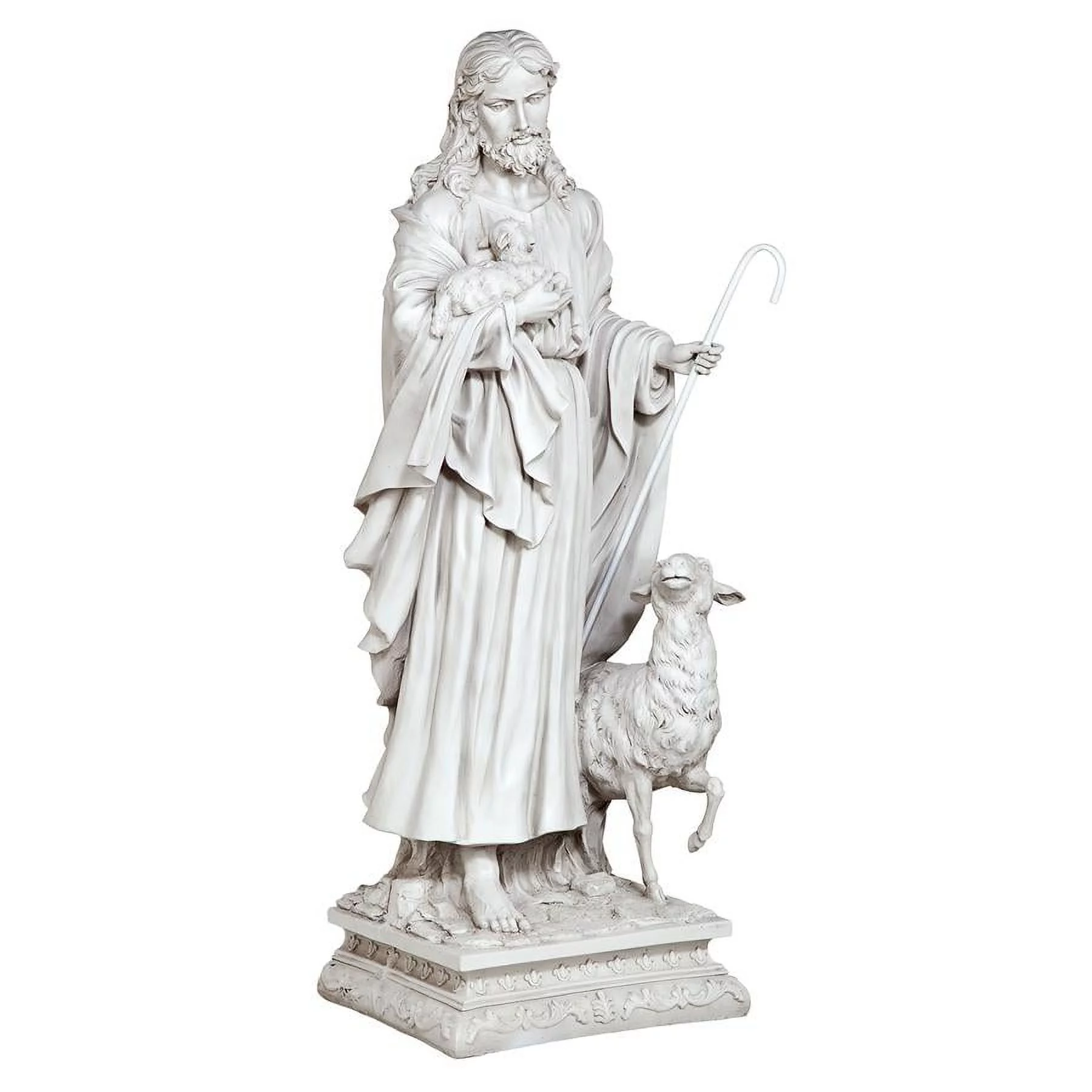 Design Toscano Jesus, The Good Shepherd Garden Statue: Grande
