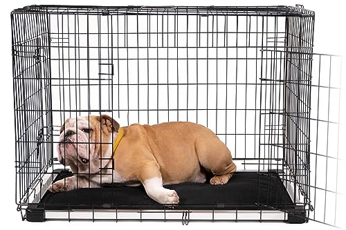 K9 Ballistics Chew Proof Armored Padded Dog Crate Pad Bed Indestructible, Mat Small Size for Aggressive Chewers, Water Resistant,Aluminum Frame Fits in Crate in 29" x18 Sandstone
