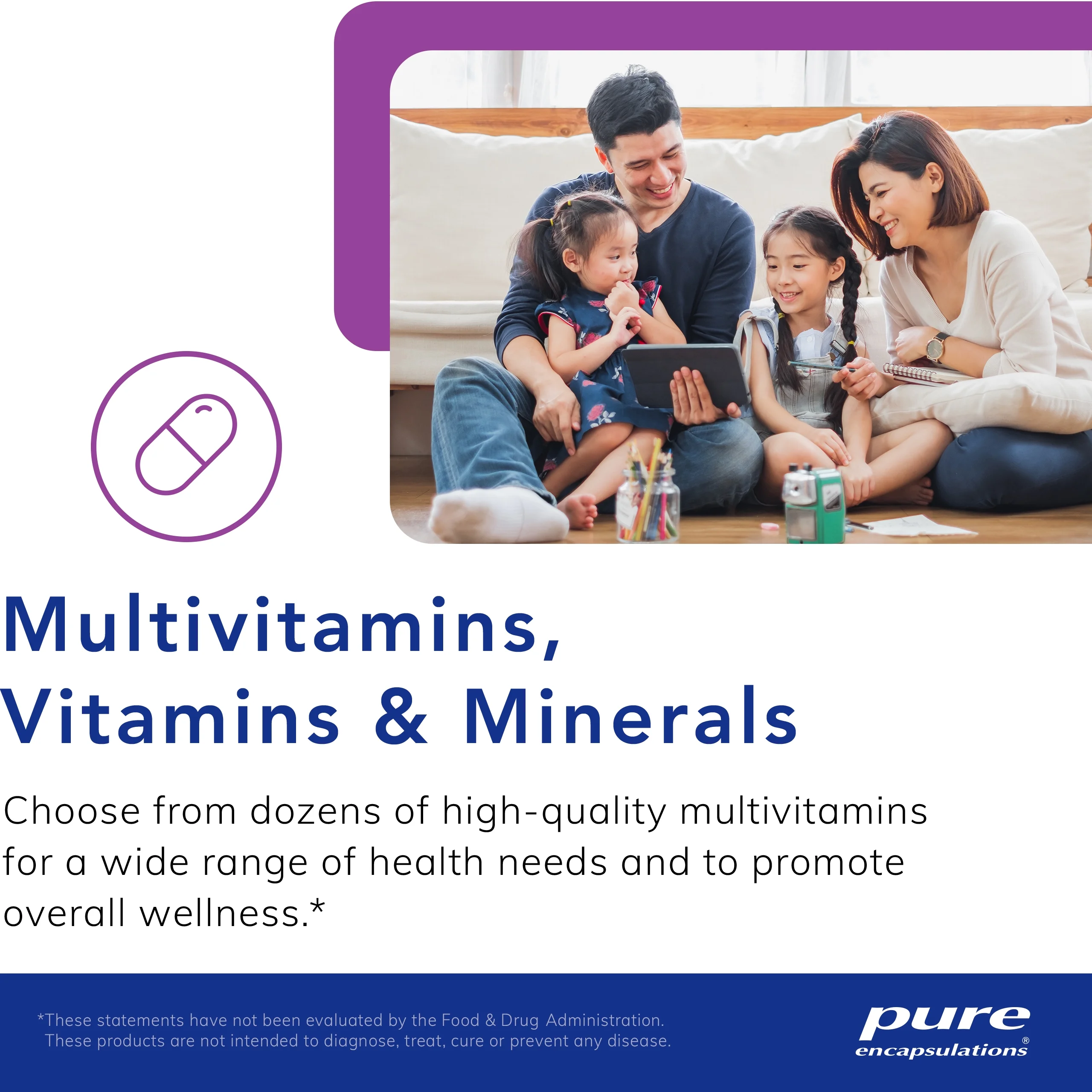 Pure Encapsulations Nutrient 950 without Iron | Supplement to Support Cardiovascular, Immune, and Cellular Health, Bones, Hormone Metabolism, and Carbohydrate Utilization* | 360 Capsules