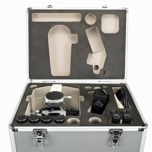 OMAX 40X-2000X Compound Binocular LED Biological Microscope with Aluminum Carrying Case