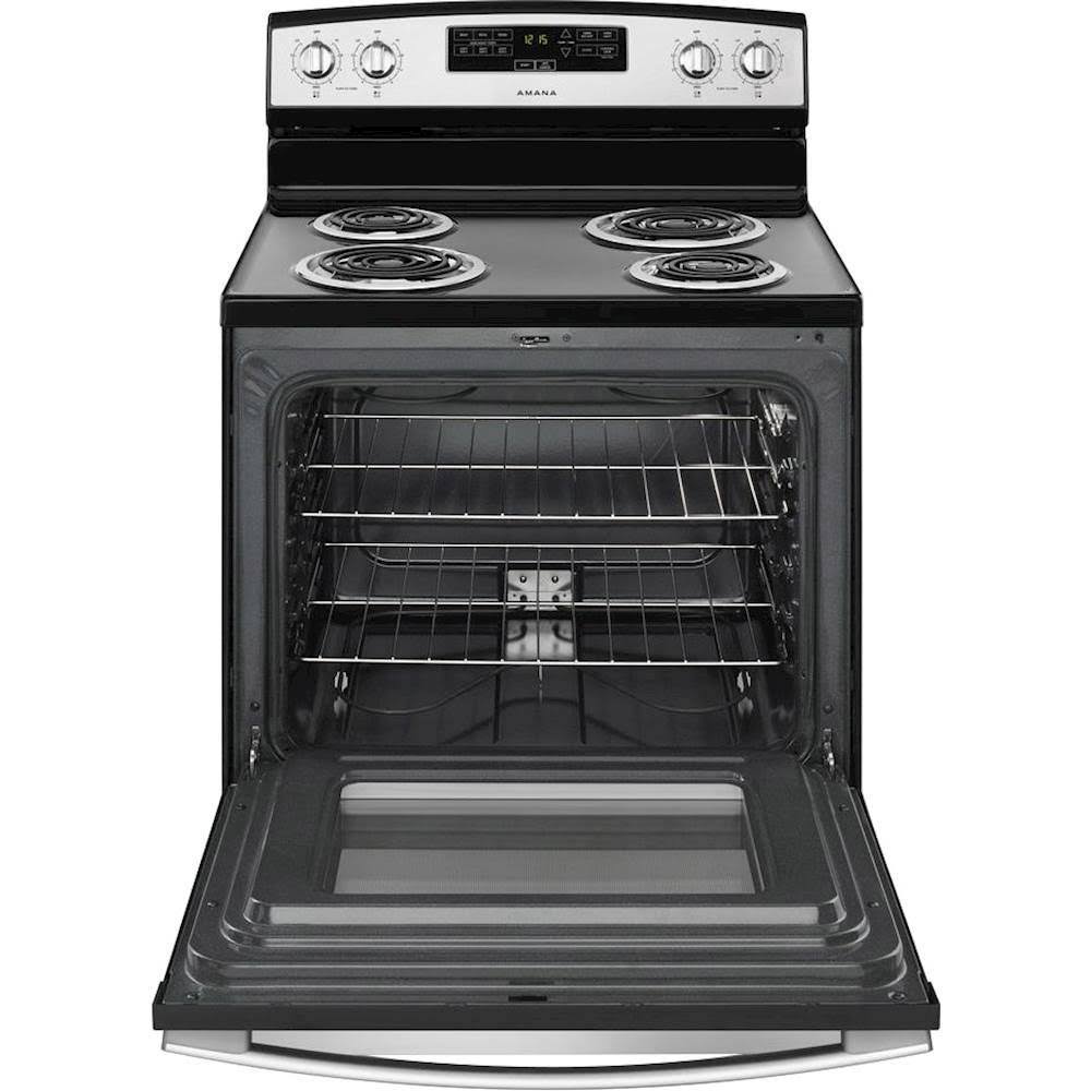 Amana 30-Inch Electric Range with Bake Assist Temps - Stainless Steel