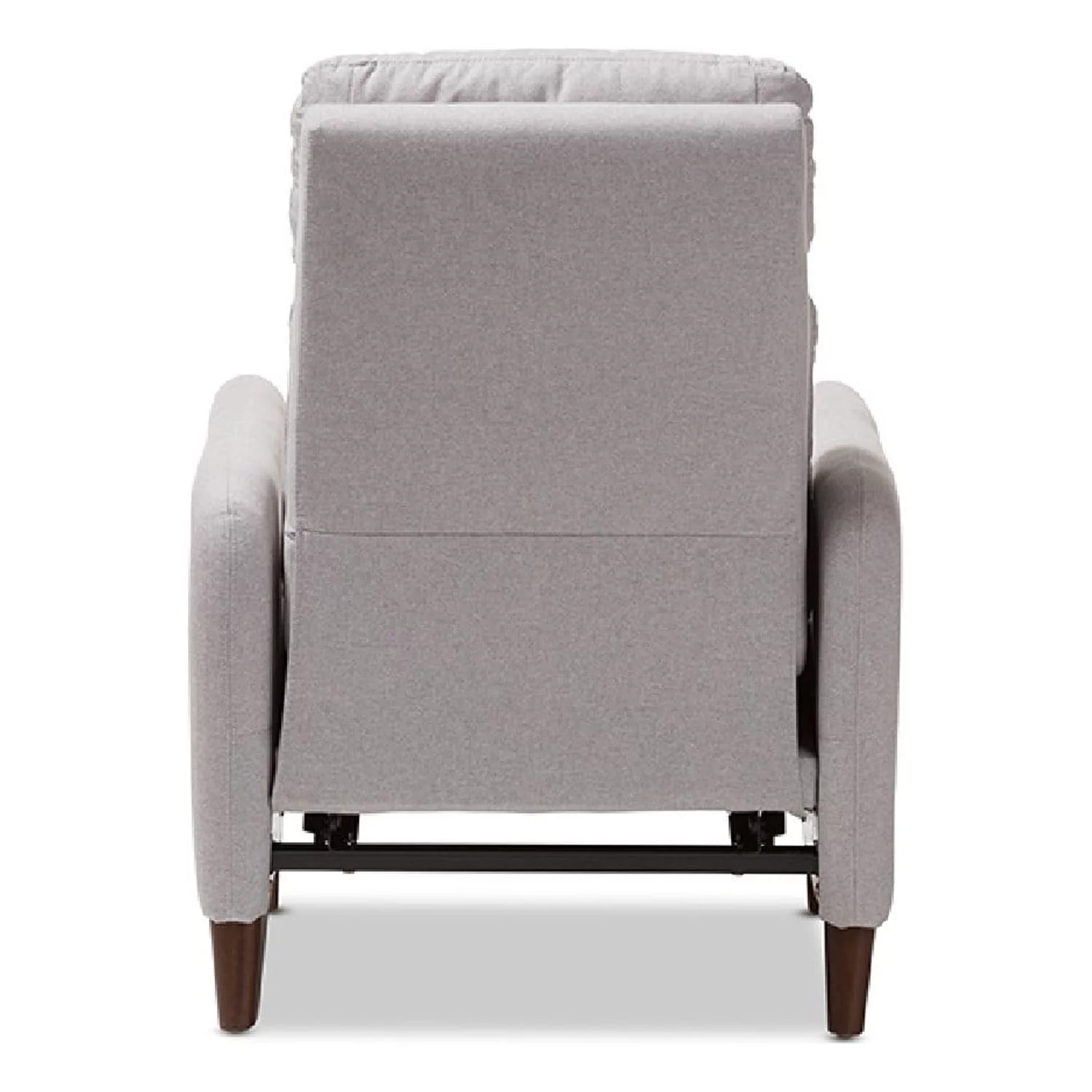 Baxton Studio Casanova Mid-century Modern Light Grey Fabric Upholstered Lounge Chair