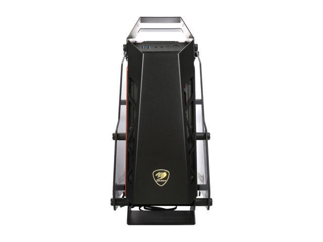 COUGAR Conquer Aluminum ATX Mid Tower Aluminum Frame Tempered Glass Gaming Case with LED Fan