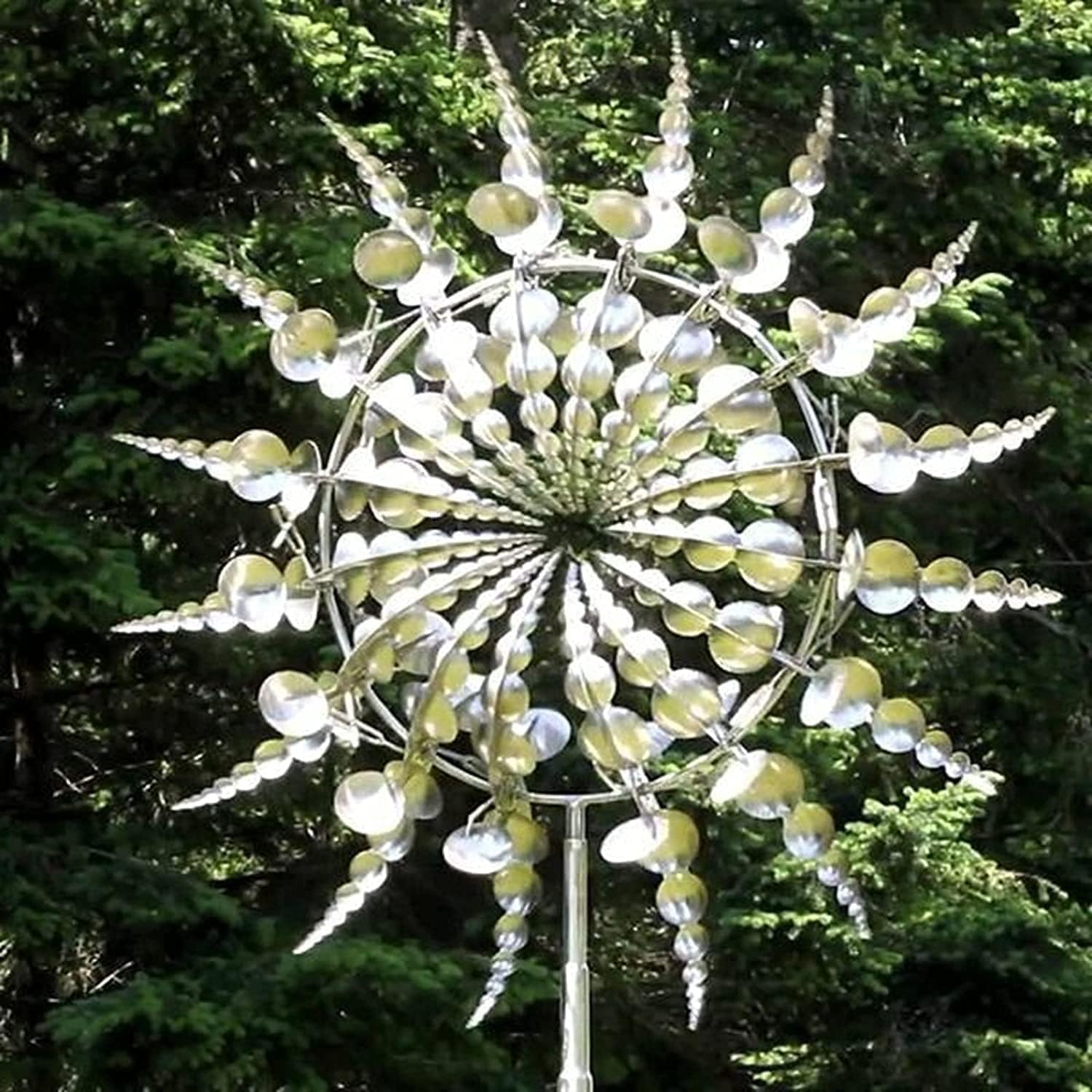 Yunsuelo Magical Metal Windmills Unique and Magical Wind Spinners , 3D Wind Spinners, Kinetic Wind Spinner Solar, Wind Spinners for Yard and Garden, Wind Catchers Metal Outdoor Patio
