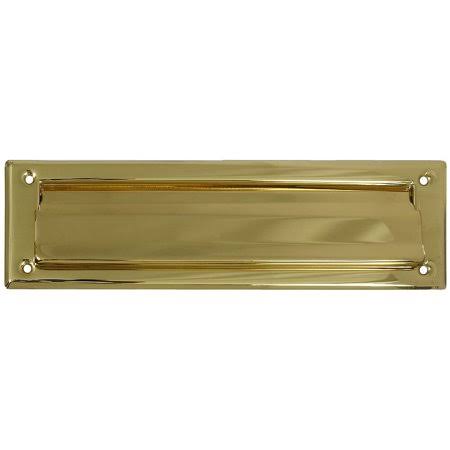 National Hardware N197-905 Mail Slot 2 by 11 inch Opening Polished Solid Brass