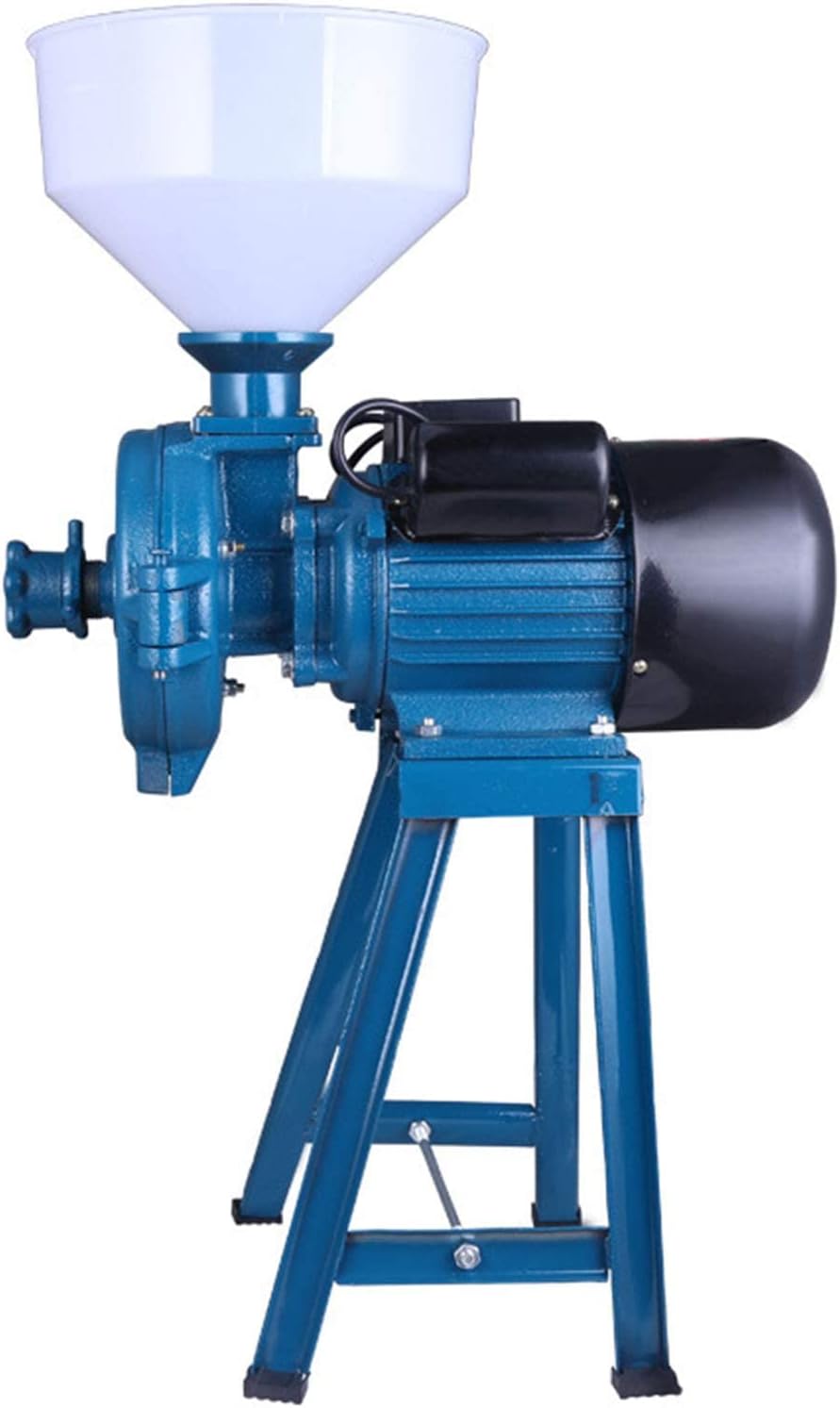 1500W Commercial Mill Grinder For Home Stores, Electric Grain Dry Feed Flour Milling Machine,Cereals Grinder With Funnel,Corn/Coffee/Wheat/Rice