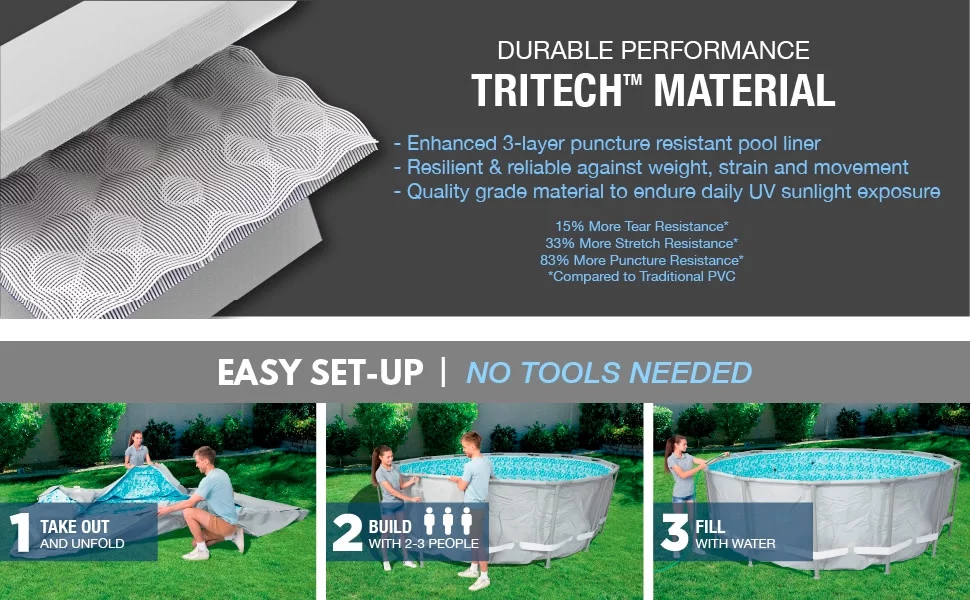 Bestway Power Steel 14' x 42" Above Ground Pool Set